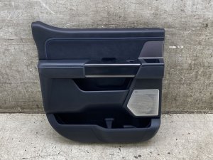 2024-2025 Ford F-150 Lightning Black Door Interior Trim Panel with 20-Speaker System - Rear, Left (Driver) (Used OEM)