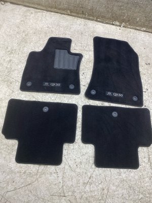 2019-2025 INFINITI QX50 Front and Rear Carpet Floor Mat Set (Used OEM)