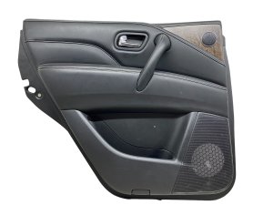 2018-2021 INFINITI QX80 Black Door Interior Trim Panel with Tech Package - Rear, Left (Driver) (Used OEM)