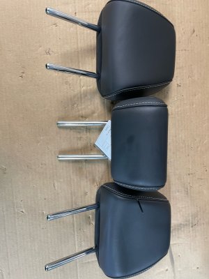 2021-2024 Ford Mustang Mach-E Black Seat Headrest Set - Rear, Right (Passenger) (Used OEM)