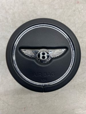 2016-2020 Bentley Bentayga Beluga (Black) Steering Wheel Air Bag (Used OEM)