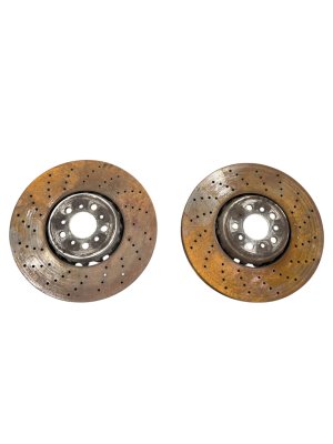 2020-2025 BMW M8 Drilled Disc Brake Rotor Set - Front (Used OEM)