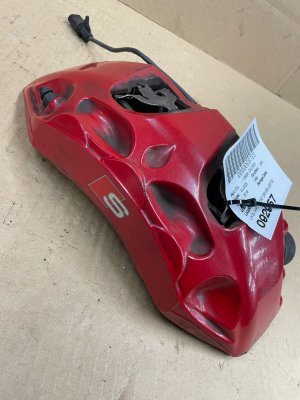 2018-2025 Audi S5 Red Disc Brake Caliper - Front, Left (Driver) (Used OEM)