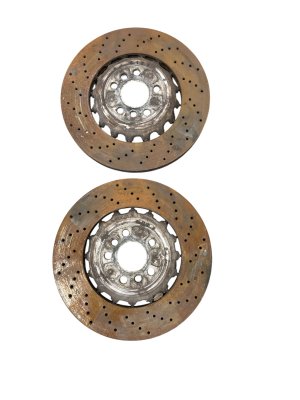 2020-2025 BMW M8 Drilled Disc Brake Rotor Set - Rear (Used OEM)