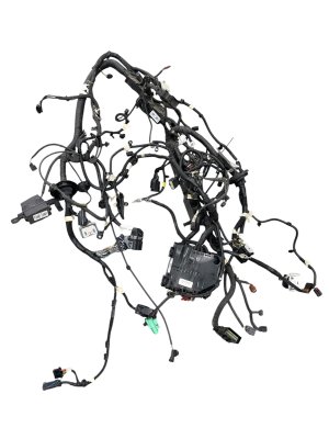 2021-2025 Ford Mustang Mach-E Electric Engine Wiring Harness with Fuse Box - Front (Used OEM)