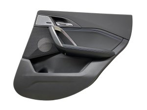 2023-2025 BMW X1 Black Illuminated Door Interior Trim Panel - Rear, Right (Passenger) (Used OEM)