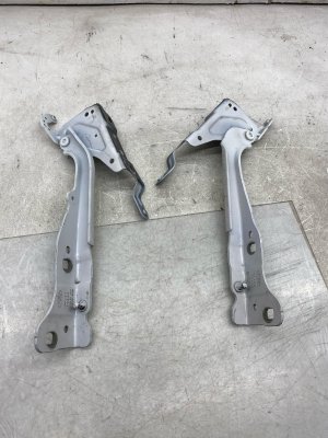 2022-2025 Ford F-150 Lightning Hood Hinge Set - Front, Left (Driver) (Used OEM)