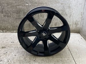 2011-2026 Dodge Durango Black 22x9.5 7-Spoke Gloss Black Milled Alloy Wheel (Used OEM)