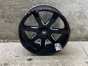2011-2023 Dodge Durango Black 22x9.5 7-Spoke Black Rhino Mozambique Aftermarket Wheel (Used OEM)