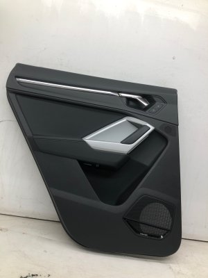 2019-2025 Audi Q3 Door Interior Trim Panel with Ambient Lighting and Premium Audio - Rear, Left (Driver) (Used OEM)