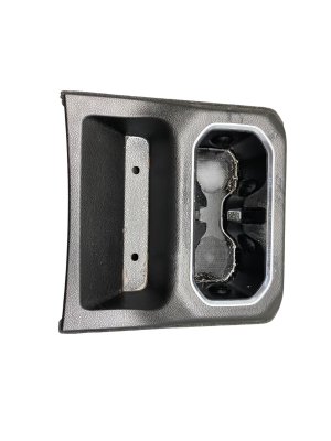 2022-2025 Jeep Wagoneer Black Second Row Floor Cupholder with Carpet Trim Cover Panel - Rear (Used OEM)