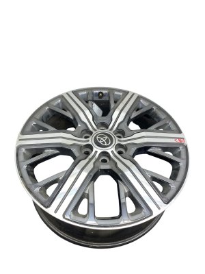 2023-2026 Toyota Sequoia Chrome 22x8 6-Spoke Dark Chrome Alloy Wheel (Used OEM)