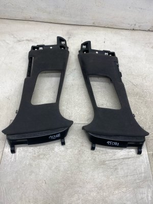 2016-2022 Bentley Bentayga Black Upper B-Pillar Trim Panel Cover Set (Used OEM)