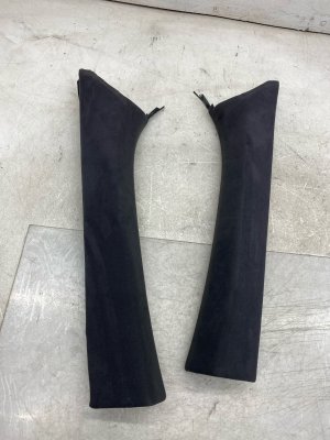 2017-2020 Bentley Bentayga Black Windshield A-Pillar Trim Panel Cover Set (Used OEM)