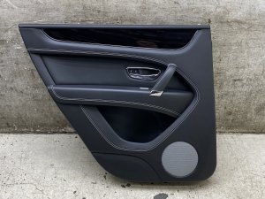 2017-2020 Bentley Bentayga Black Door Interior Trim Panel - Rear, Left (Driver) (Used OEM)
