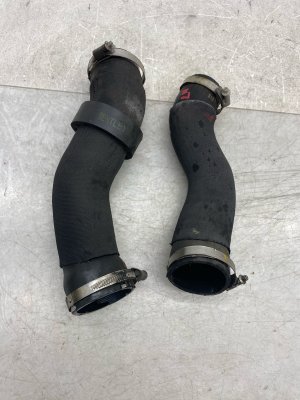 2016-2020 Bentley Bentayga Intercooler Pressure Hose Pipe Duct Tube Set (Used OEM)