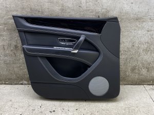 2016-2020 Bentley Bentayga Black Door Interior Trim Panel - Front, Left (Driver) (Used OEM)