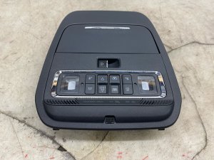2022-2024 Ford F-150 Lightning Black Overhead Roof Console with Power Sliding Back Glass - Front (Used OEM)