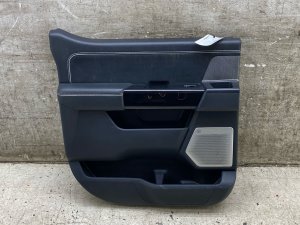 2022-2025 Ford F-150 Lightning Black Door Interior Trim Panel with 18 Speaker System - Rear, Left (Driver) (Used OEM)