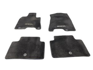 2022-2026 Genesis GV70 Black Carpet Floor Mat Set of 4 - Front (Used OEM)