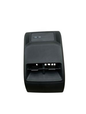 2022-2025 Jeep Wagoneer Black Console Trim Panel with Dual USB Ports and Air Vents - Rear (Used OEM)