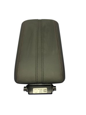 2022-2025 Jeep Wagoneer Black Center Console Armrest Storage Cover Lid with Stitching - Front (Used OEM)