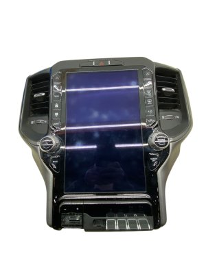 2020-2021 Ram 2500 HVAC and Media Control Panel with 12-Inch Touchscreen - Front (Used OEM)