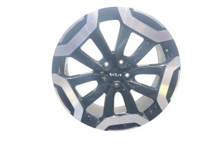 2023-2025 Kia Telluride Black 20x7.5 5 Double-Spoke Machined Black Alloy Wheel (Used OEM)