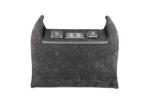 2022-2025 Jeep Wagoneer Black Center Console Lower Trim Panel with Power Outlet - Rear (Used OEM)
