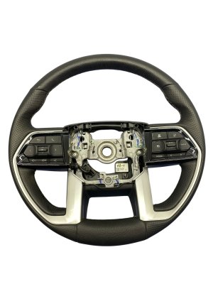 2023-2025 Toyota Sequoia Black Heated Leather Steering Wheel Assembly - Front (Used OEM)