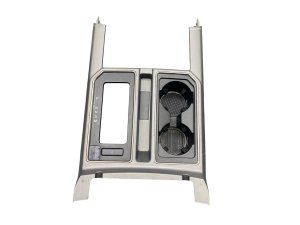 2015-2020 Ford F-150 Center Console Cup Holder and Storage Compartment Trim Panel - Front (Used OEM)