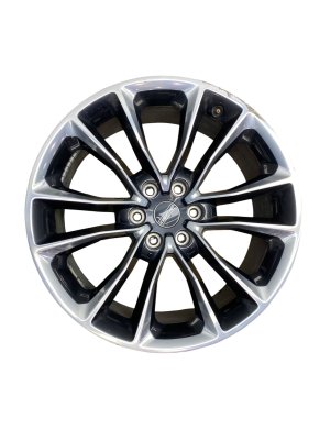 2022-2025 Jeep Wagoneer Silver 22x9 12-Spoke Polished Charcoal Alloy Wheel (Used OEM)
