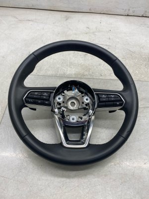 2025 Mazda CX-70 Black Leather Steering Wheel with Controls and Paddle Shift (Used OEM)
