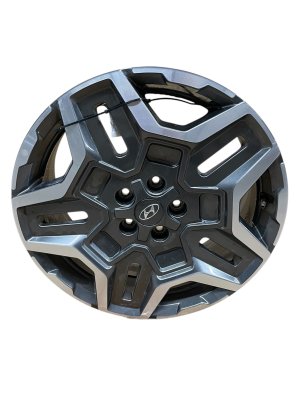 2021-2023 Hyundai Santa Fe Black 19x7.5 5-Slotted Spoke Machined Gray Alloy Wheel (Used OEM)