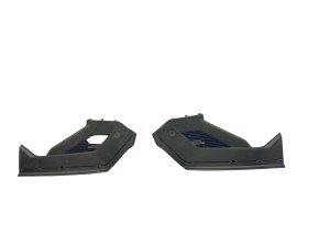 2022-2026 Genesis GV70 Black Upper Radiator Shutter Baffle Trim Cover Panel Set - Front (Used OEM)