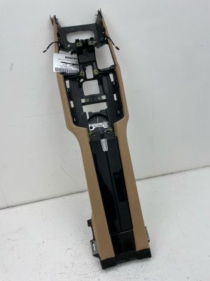 2014-2016 Porsche Panamera Beige Center Console Base Frame Assembly - Rear (Used OEM)
