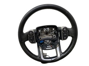2013-2022 Land Rover Range Rover Ebony (Black) Heated Steering Wheel without Paddle Shifters (Used OEM)