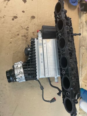 2023-2025 BMW M2 Intake Manifold and Heat Exchanger Assembly (Used OEM)