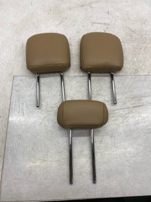 2022-2025 Ford F-150 Lightning Tan Seat Headrest Set - Rear, Left (Driver) (Used OEM)