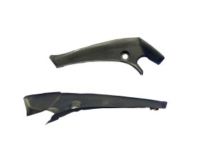 2022-2026 Mercedes-Benz SL320 Black Water Baffle Trim Cover Panel Set - Rear (Used OEM)