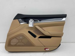 2014-2016 Porsche Panamera Beige Door Interior Trim Panel - Front, Right (Passenger) (Used OEM)