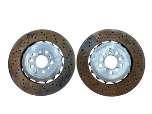 2023-2025 BMW M2 Drilled Disc Brake Rotor Set - Rear (Used OEM)