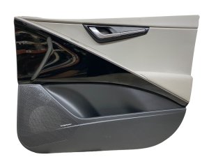 2023-2025 Kia Niro EV Gray Door Interior Trim Panel with Harman Kardon Audio - Front, Right (Passenger) (Used OEM)
