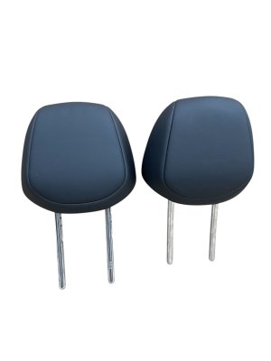  Tesla Model 3 Black Seat Headrest Set - Rear, Right (Passenger) (Used OEM)