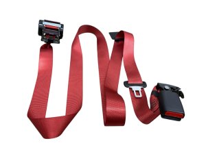 2019-2025 Genesis G70 Red Center Seat Belt Assembly - Rear, Right (Passenger) (Used OEM)