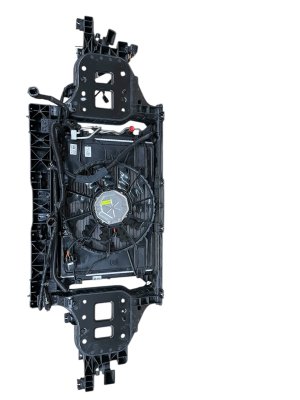 2023-2025 Genesis GV60 Radiator Condenser Cooling Fan Shroud Assembly with Support (Used OEM)