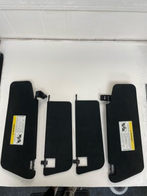 2012-2017 Mercedes-Benz CLS550 Black Primary and Secondary Sun Visor Set - Right (Passenger) (Used OEM)