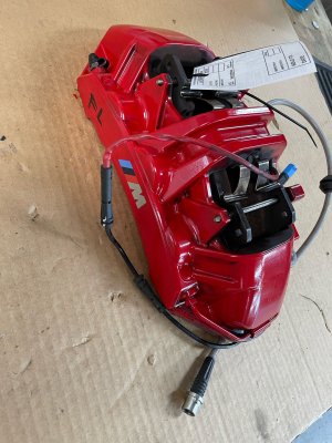 2023-2025 BMW M2 Red M Sport Disc Brake Caliper - Front, Left (Driver) (Used OEM)
