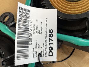2023-2025 BMW M2 Underseat Subwoofer Speaker Set - Front (Used OEM)