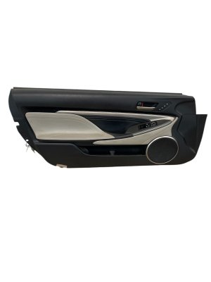 2016-2017 Lexus RC200t Black Door Interior Trim Panel with Premium Audio - Front, Left (Driver) (Used OEM)